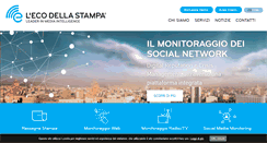 Desktop Screenshot of ecostampa.it